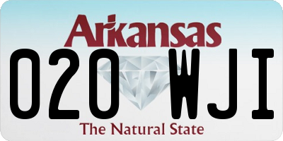 AR license plate 020WJI