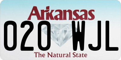 AR license plate 020WJL