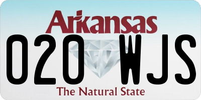 AR license plate 020WJS