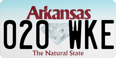 AR license plate 020WKE