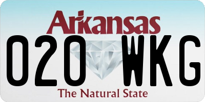 AR license plate 020WKG