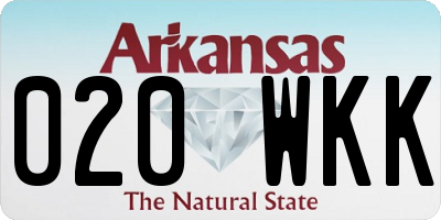 AR license plate 020WKK