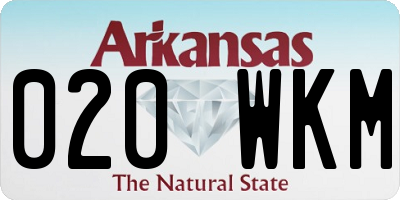 AR license plate 020WKM