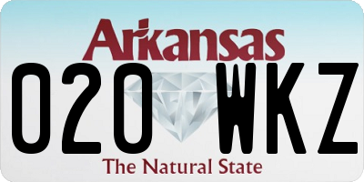 AR license plate 020WKZ