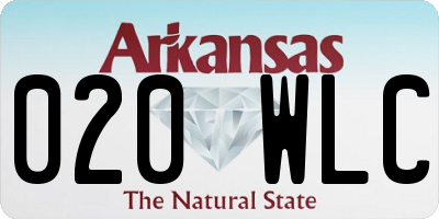 AR license plate 020WLC