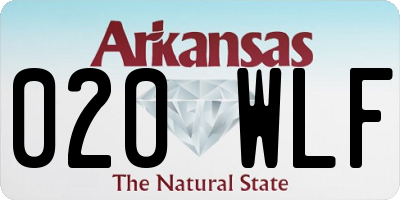 AR license plate 020WLF