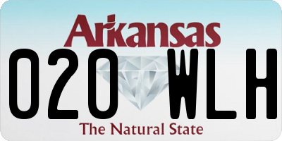 AR license plate 020WLH