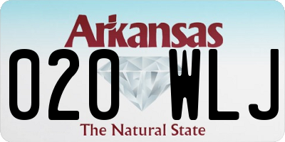 AR license plate 020WLJ