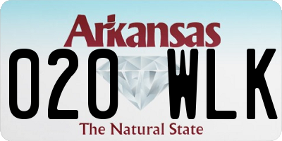 AR license plate 020WLK