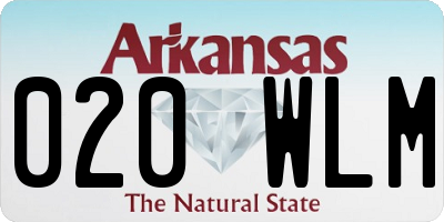 AR license plate 020WLM