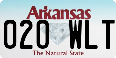 AR license plate 020WLT