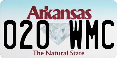 AR license plate 020WMC