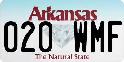 AR license plate 020WMF