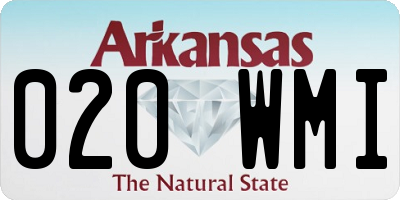 AR license plate 020WMI