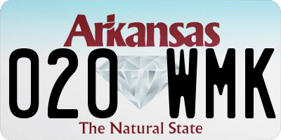 AR license plate 020WMK