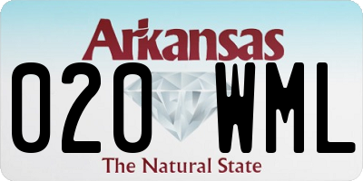AR license plate 020WML