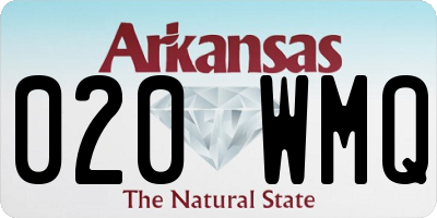 AR license plate 020WMQ