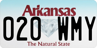 AR license plate 020WMY