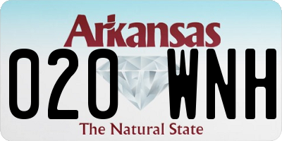 AR license plate 020WNH
