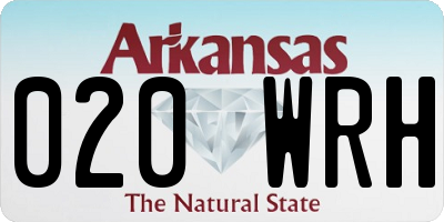 AR license plate 020WRH