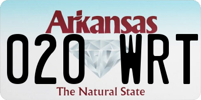 AR license plate 020WRT