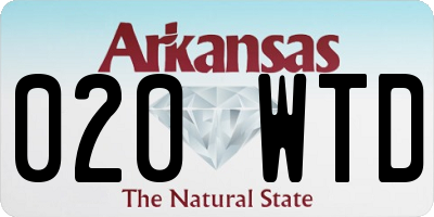 AR license plate 020WTD