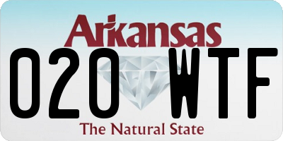 AR license plate 020WTF