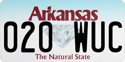 AR license plate 020WUC