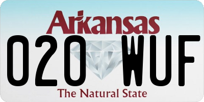 AR license plate 020WUF