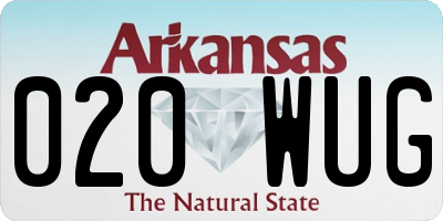 AR license plate 020WUG