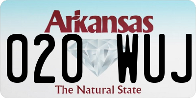 AR license plate 020WUJ