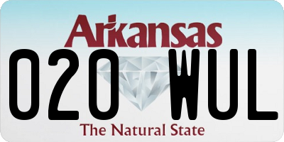 AR license plate 020WUL
