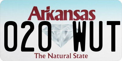 AR license plate 020WUT