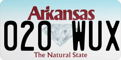 AR license plate 020WUX