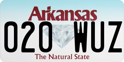 AR license plate 020WUZ