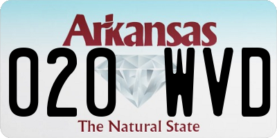 AR license plate 020WVD