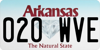 AR license plate 020WVE