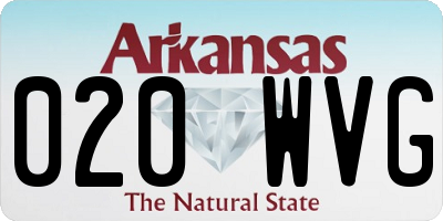 AR license plate 020WVG