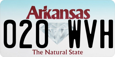 AR license plate 020WVH