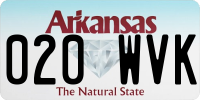 AR license plate 020WVK