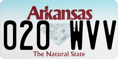 AR license plate 020WVV