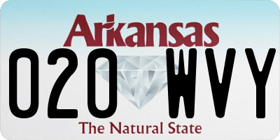 AR license plate 020WVY