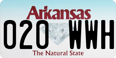 AR license plate 020WWH