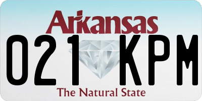 AR license plate 021KPM