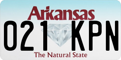 AR license plate 021KPN