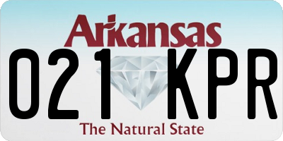 AR license plate 021KPR