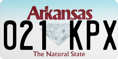 AR license plate 021KPX