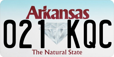 AR license plate 021KQC