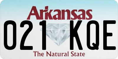 AR license plate 021KQE