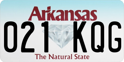 AR license plate 021KQG
